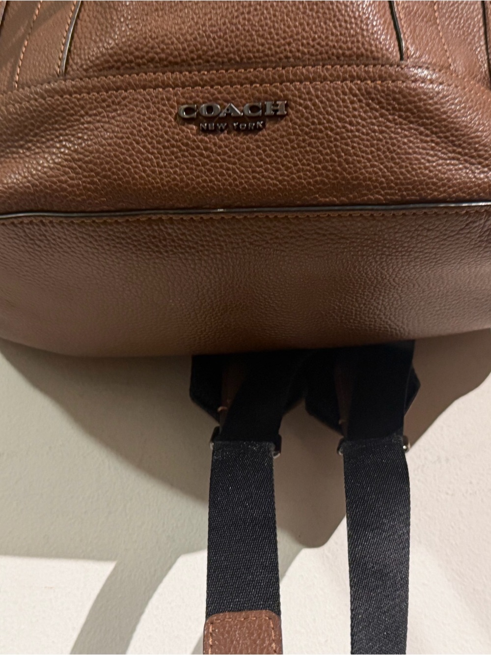 ❌SOLDOUT❌ Coach Leather Drawstring Backpack - Brown - Picture 5 of 12